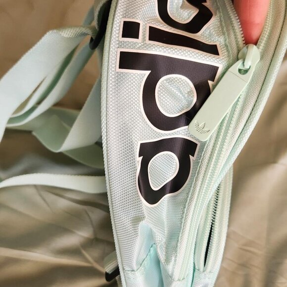 Adidas Unisex-Adult Core Light Blue Mini Backpack NWT - Picture 4 of 9